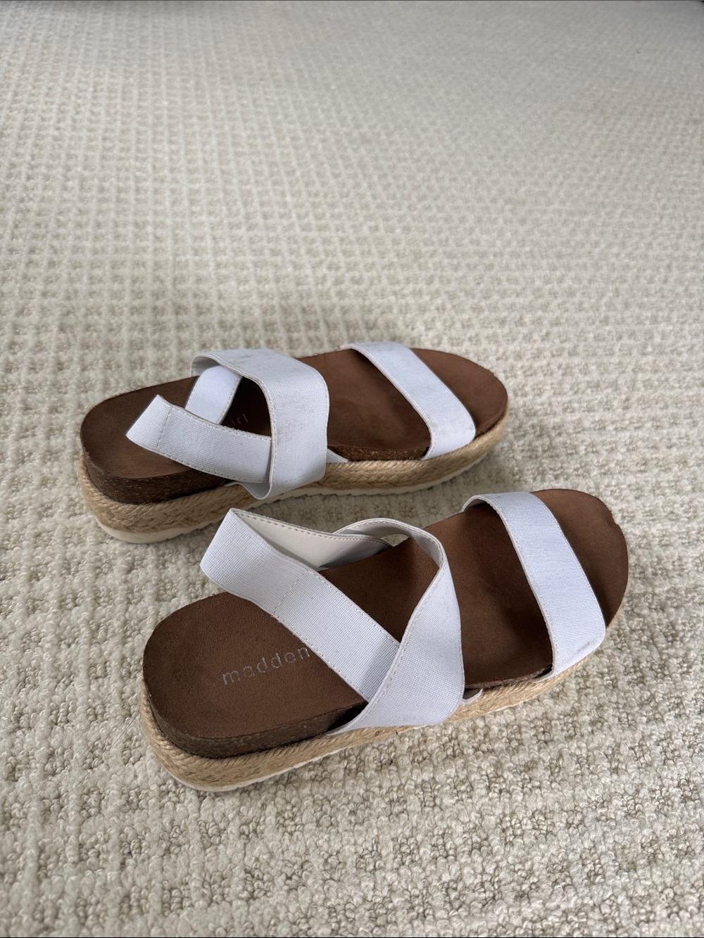 White Platform Madden Girl Sandals